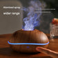 Wood grain Mini USB Aromatherapy Diffuser with Flame