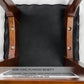Wooden Bar Stool Sophia Leather 65cm White Brown Set of 4