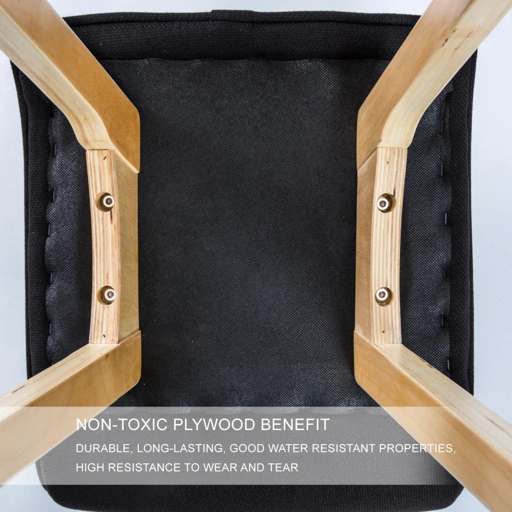 Wooden Bar Stool Sophia Leather 74cm White Set of 4