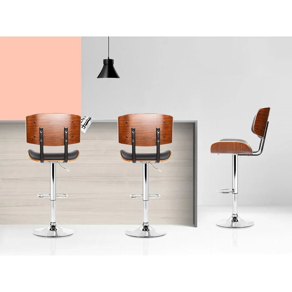 Wooden Bar Stools Set of 2 Bar Stool Kitchen Chair Dining