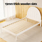 Wooden Bed Frame King Single Size - White DALY - Furniture