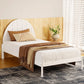 Wooden Bed Frame King Single Size - White DALY - Furniture