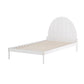 Wooden Bed Frame King Single Size - White DALY - Furniture