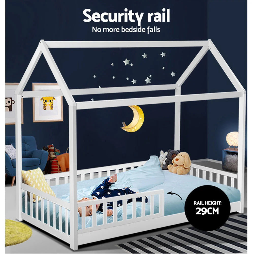 Wooden Bed Frame Single Size Mattress Base Pine Timber