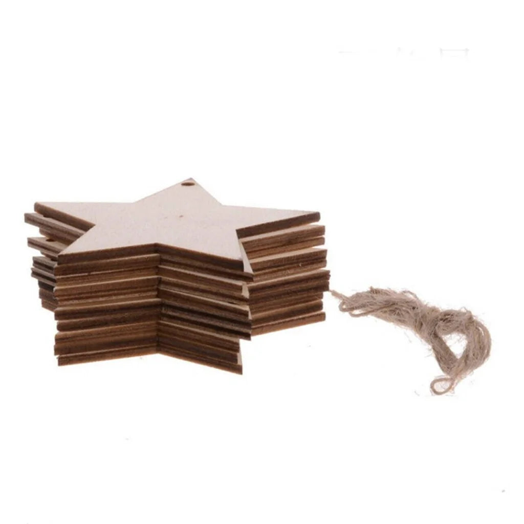 Wooden Christmas Hanging Ornament for Tree DIY Craft