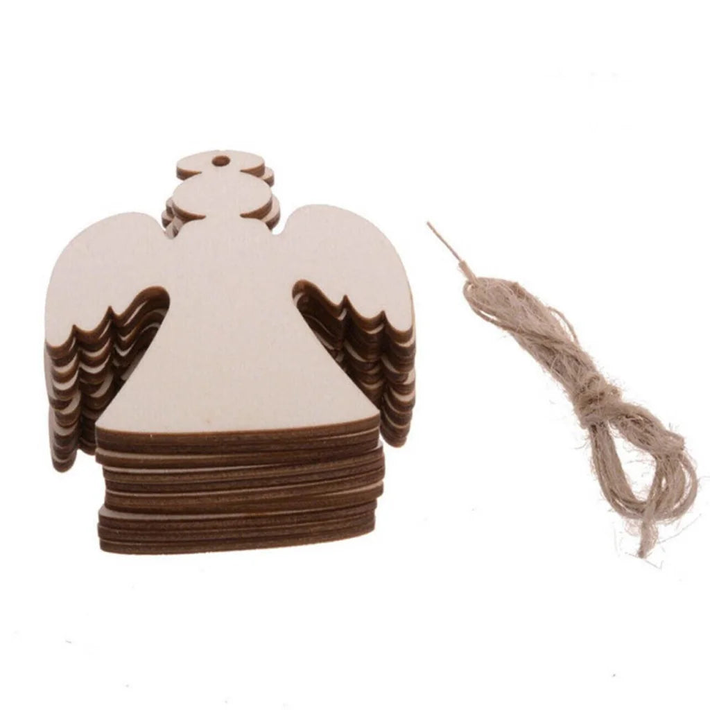 Wooden Christmas Hanging Ornament for Tree DIY Craft