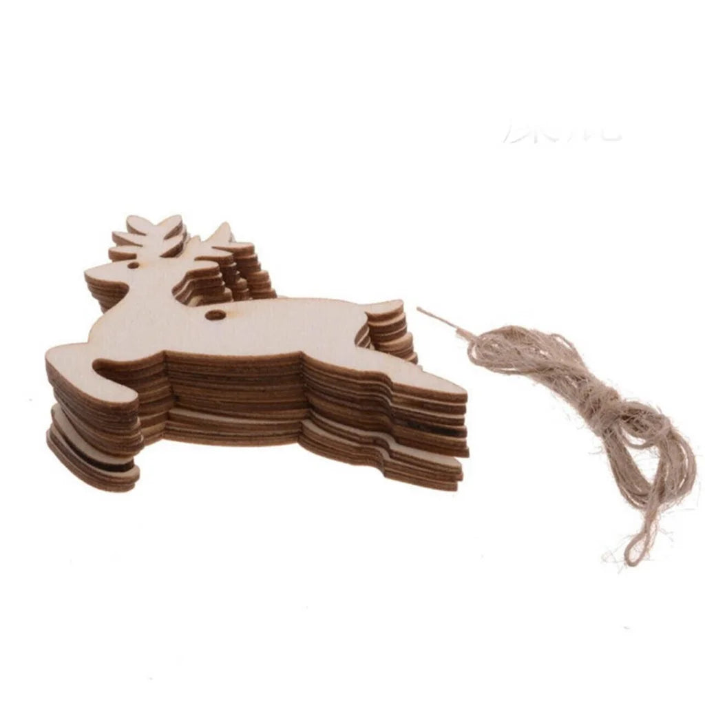 Wooden Christmas Hanging Ornament for Tree DIY Craft