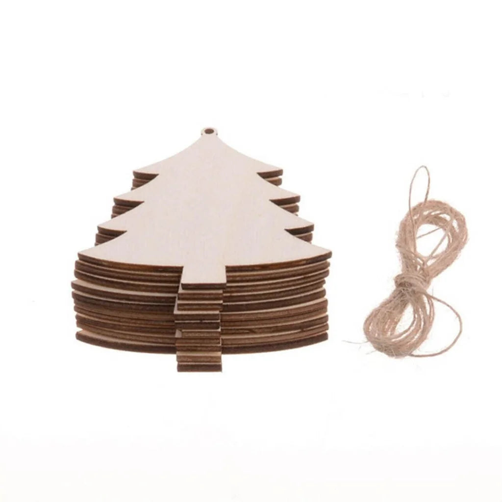 Wooden Christmas Hanging Ornament for Tree DIY Craft