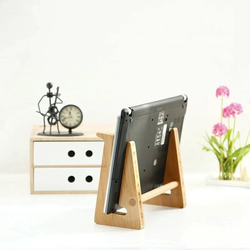 Wooden Desktop Cooling Stand For Computers And Tablets-1964932332691525636