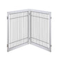 Wooden Dog Pen and Pet Gate Two-Panel Extension - White