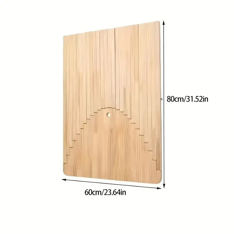 Wooden Folding Table with Creative Hanging Design - Home &