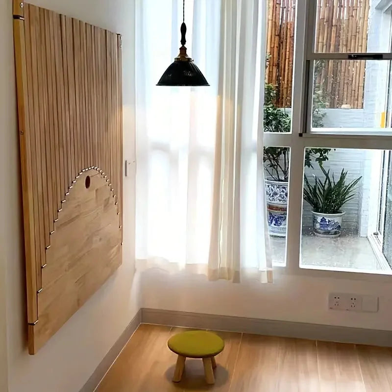 Wooden Folding Table with Creative Hanging Design - Home &
