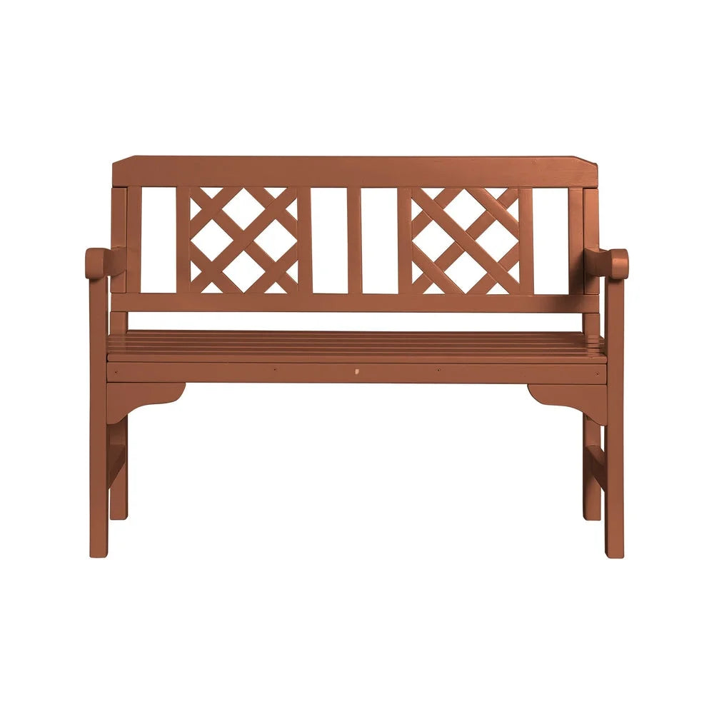 Wooden Garden Bench 2 Seat Patio Furniture Timber Outdoor