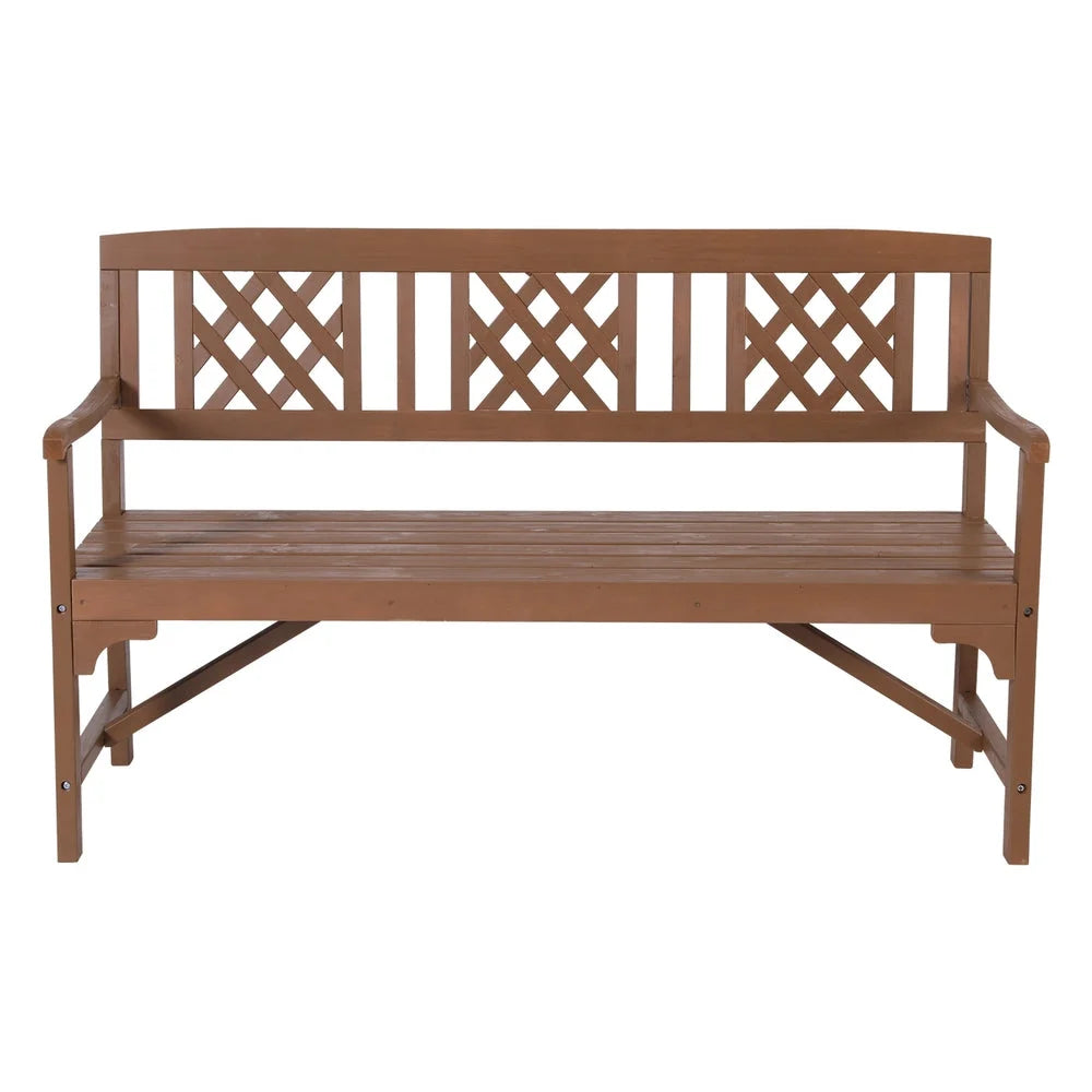 Wooden Garden Bench 3 Seat Patio Furniture Timber Outdoor