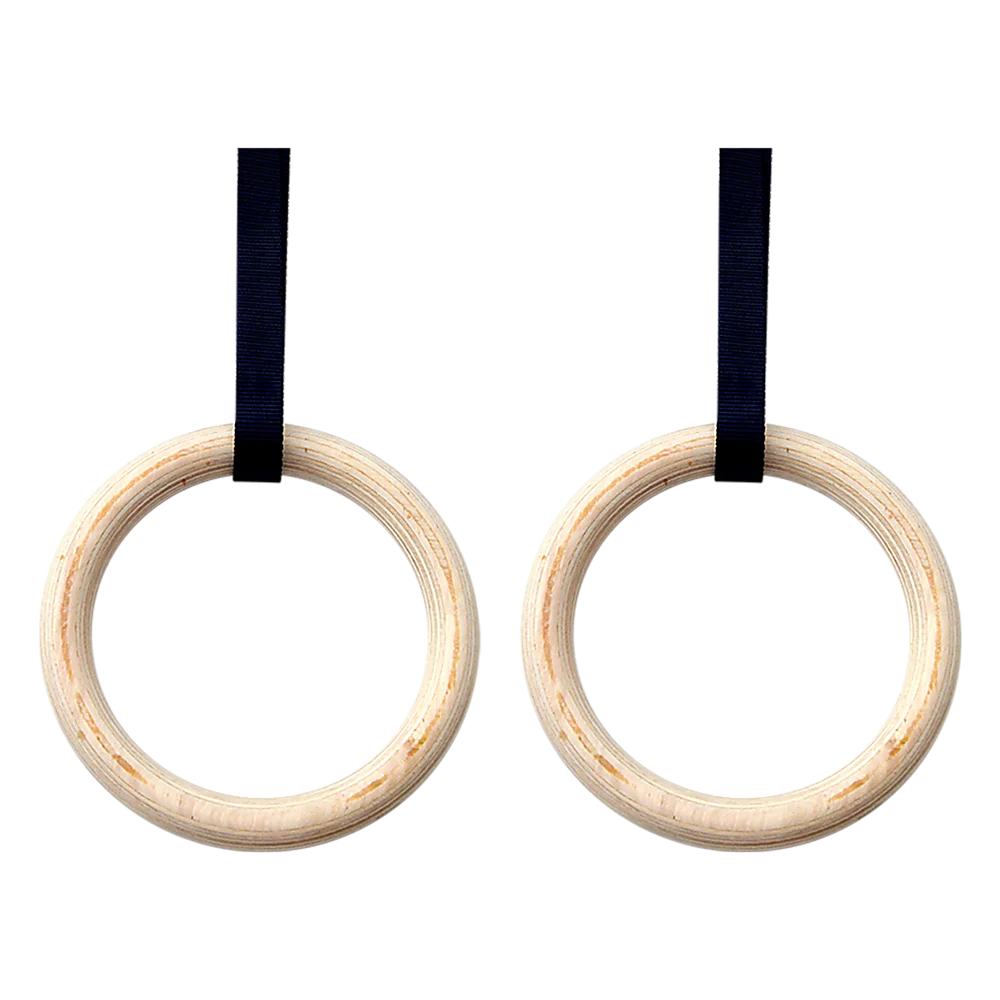 Wooden Gymnastic Rings Olympic Strength Training - 32mm