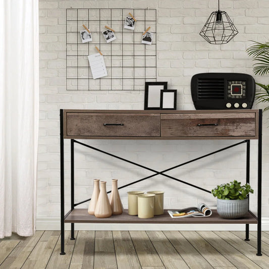 Wooden Hallway Console Table Wood living