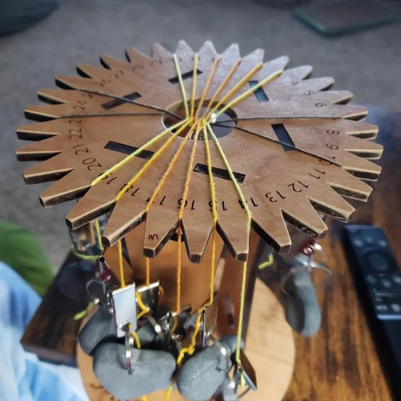 Wooden Kumihimo Marudai Stand Craft Tool
