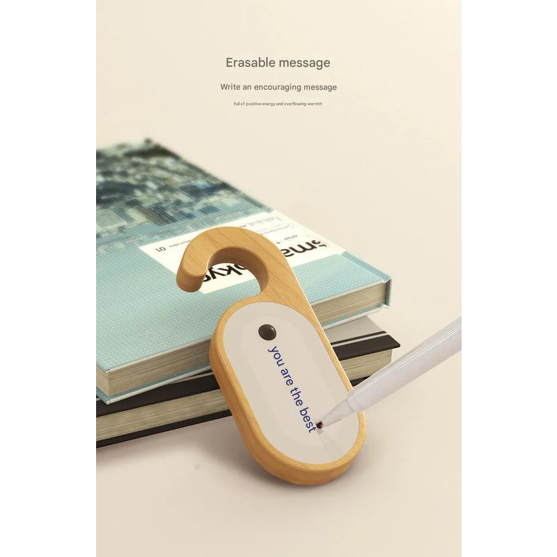 Wooden Motion Sensor LED Night Light - Doorknob Hanger &