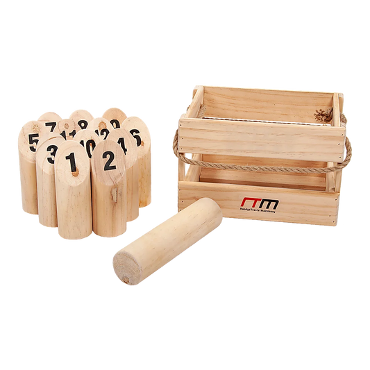 Wooden Number Toss Outdoor Game Set with Carry Case - Games