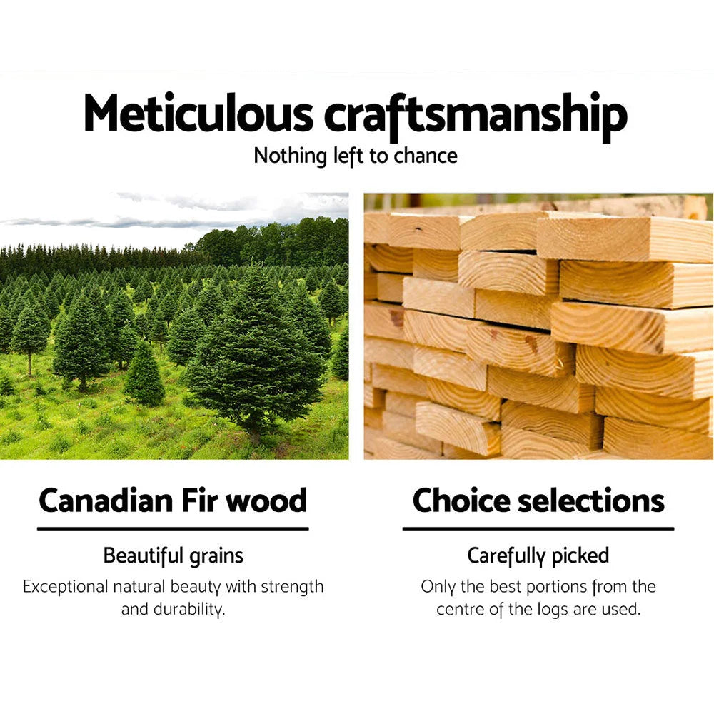 Wooden Outdoor Storage Bench 2-Seater - Garden Furniture