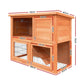 Wooden 93cm pet coop tall with double storey rabbit