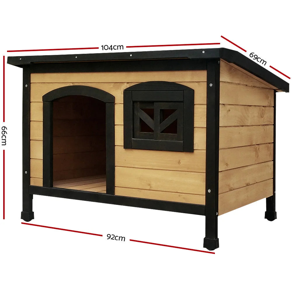 Wooden Pet Kennel Large dog black supplies 403