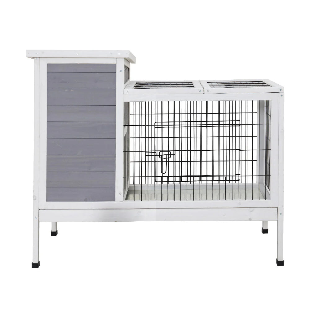 Wooden Rabbit Hutch Chicken Coop Ferret Cage Habitat House