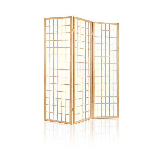 Wooden Room Divider 3 Panel Natural living 452