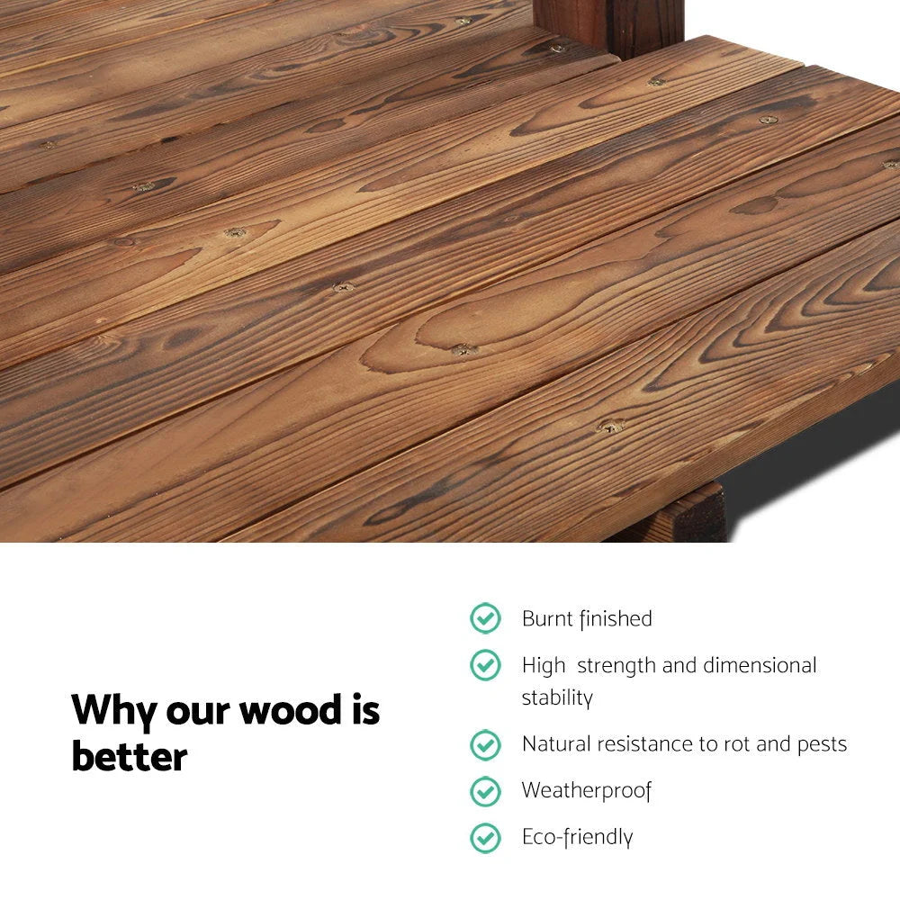 Wooden Rustic Bridge 160cm diy 102