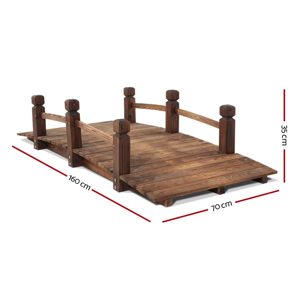 Wooden Rustic Bridge 160cm diy 121