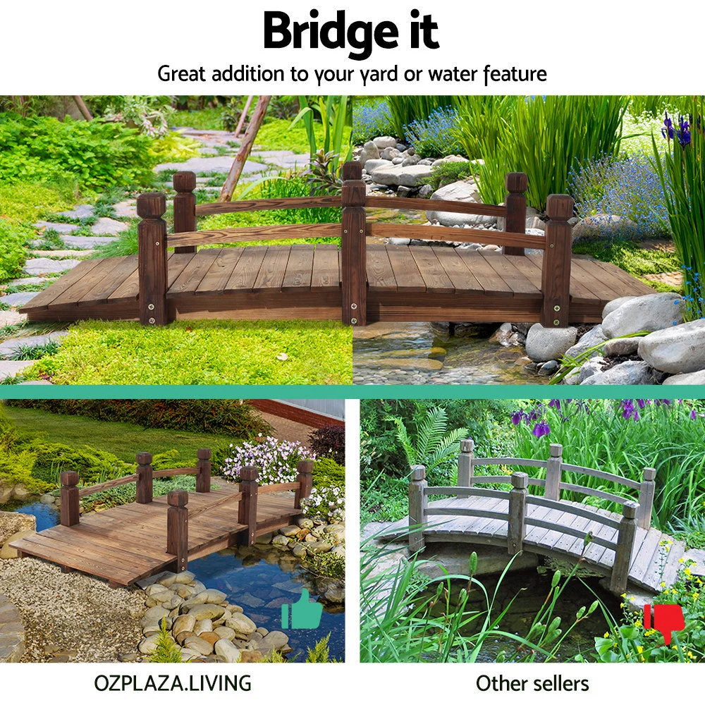 Wooden Rustic Bridge 160cm diy 299