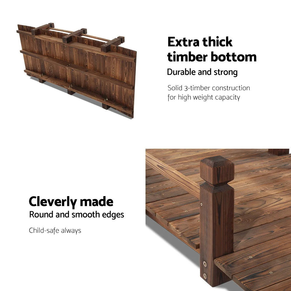 Wooden Rustic Bridge 160cm diy 500
