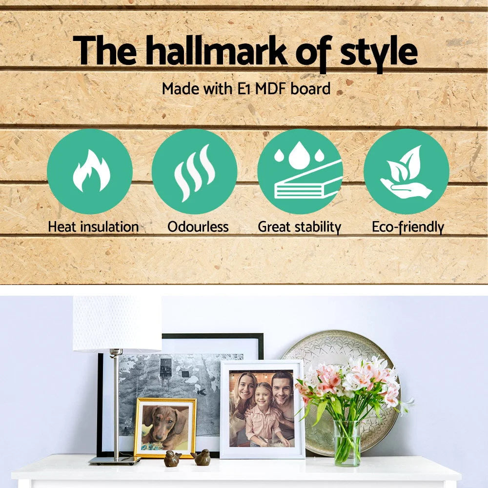 Wooden Storage Console Table - White - Living Room