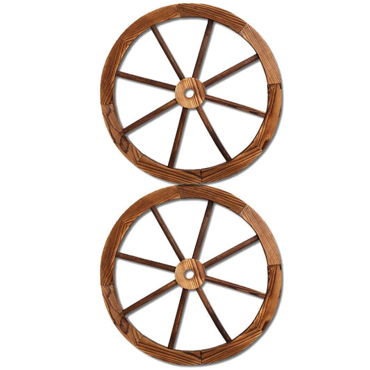 Wooden Wagon Wheel 2x diy 279