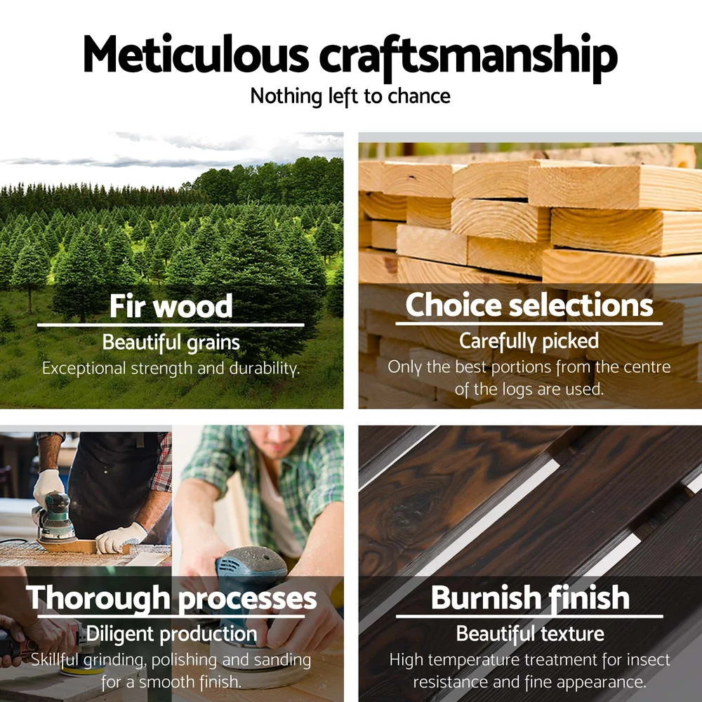 Wooden Wagon Wheel Chair - Outdoor