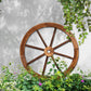 Wagon wheel diy with assembled base supports and lower rails