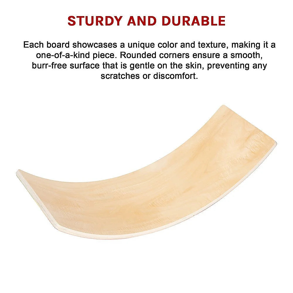 Wooden Wobble Balance Board for Kids Toddlers & Adults