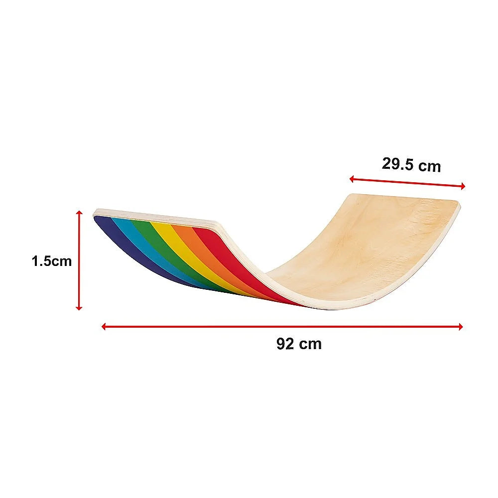 Wooden Wobble Balance Board for Kids Toddlers & Adults