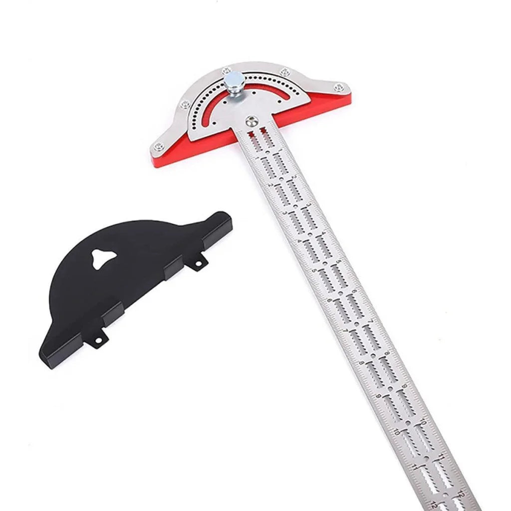 Woodworking Edge Ruler Protractor Angle Measuring Tool