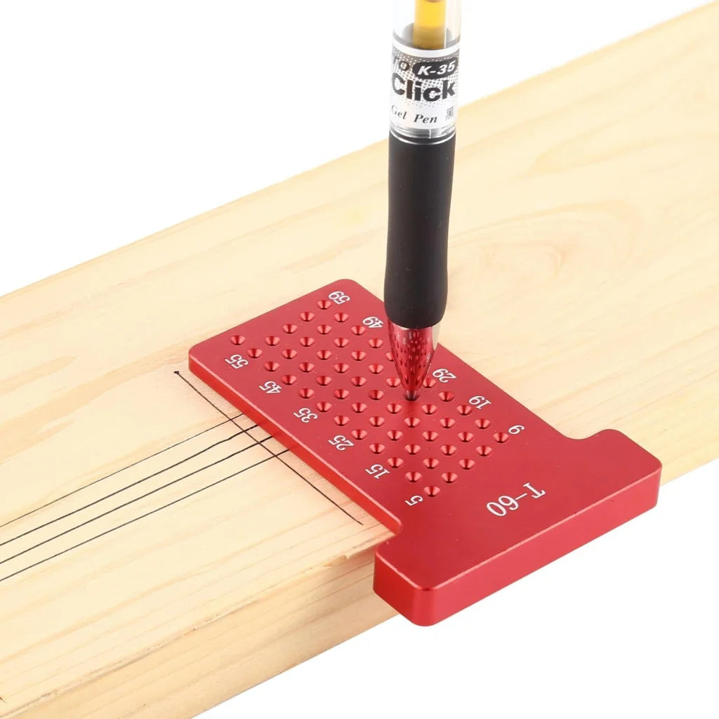 Woodworking T60 T-shaped Aluminum Ruler for Marking