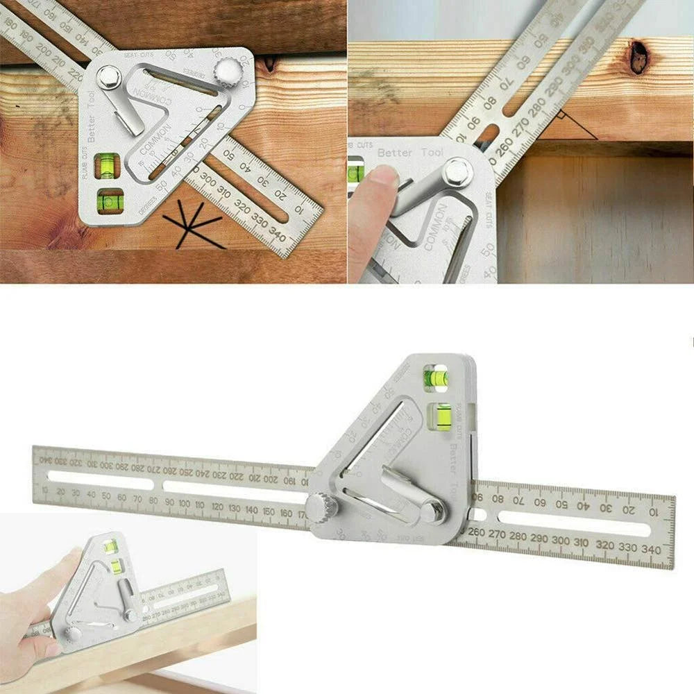 Woodworking Triangle Ruler - Multifunctional Measuring Tool