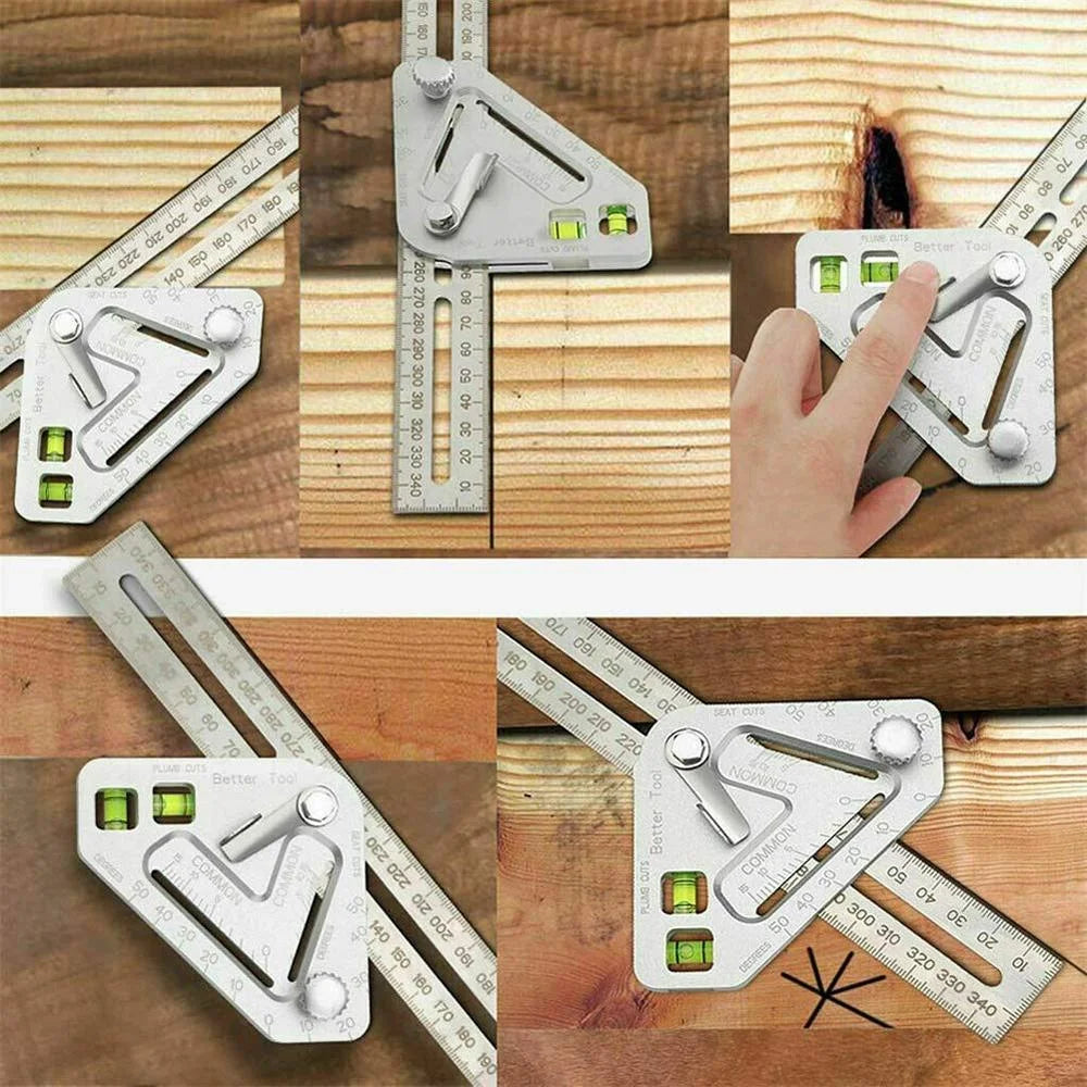 Woodworking Triangle Ruler - Multifunctional Measuring Tool