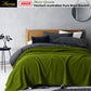 Wool Blanket King 400GSM Premium Australian Pure - Moss
