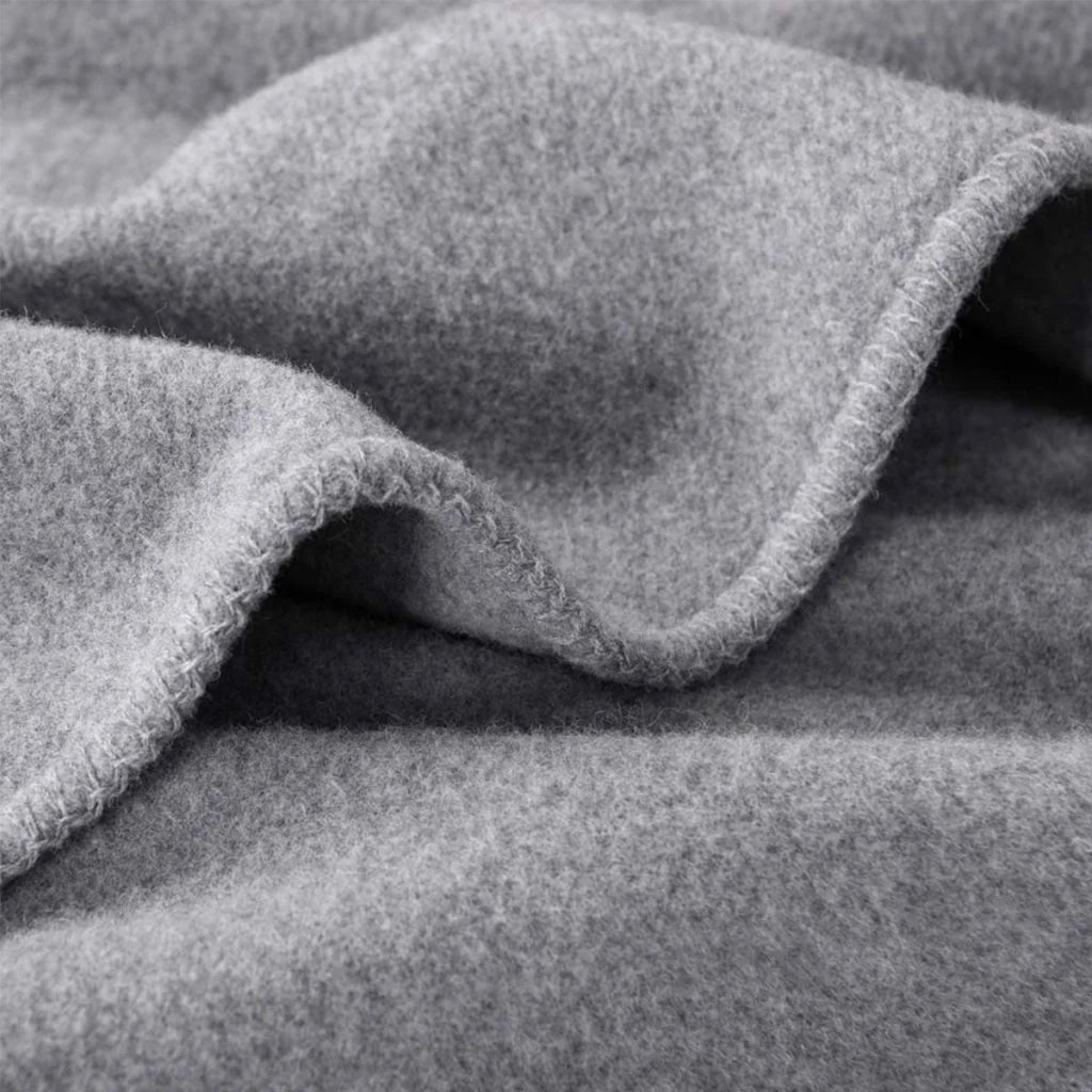 Wool Blanket Queen 400GSM Premium Australian Pure - Grey