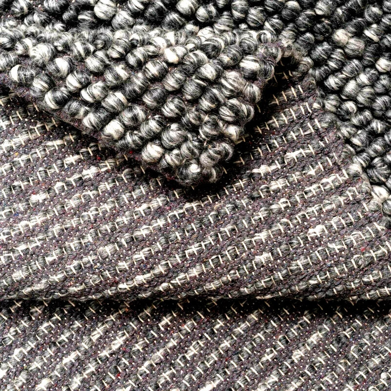 Wool Pebble Charcoal Lifestyle Rug 130x 180 cm - Home &