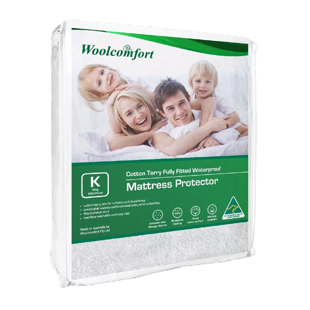 Woolcomfort Cotton Terry Fully Fitted Waterproof Mattress