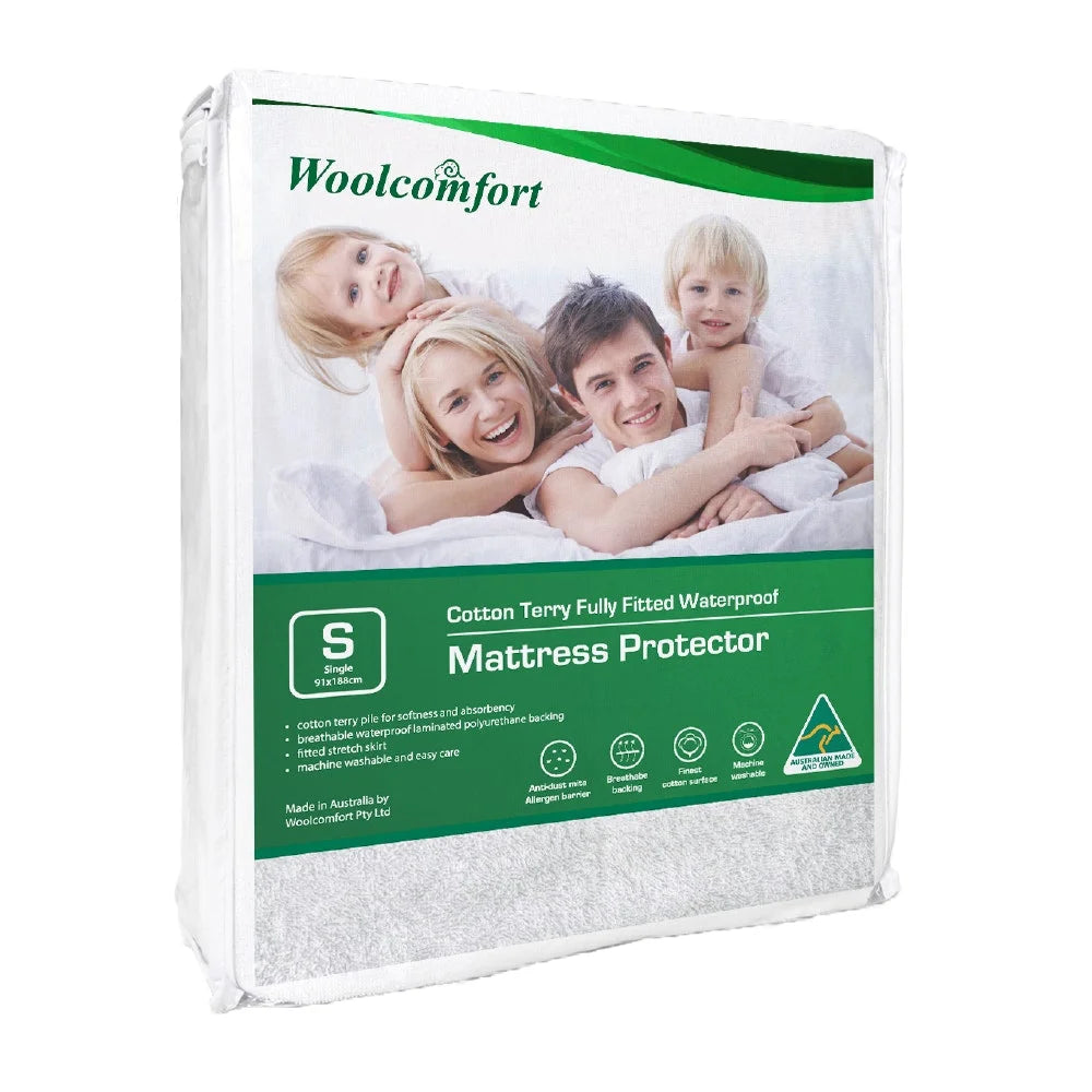 Woolcomfort Cotton Terry Fully Fitted Waterproof Mattress