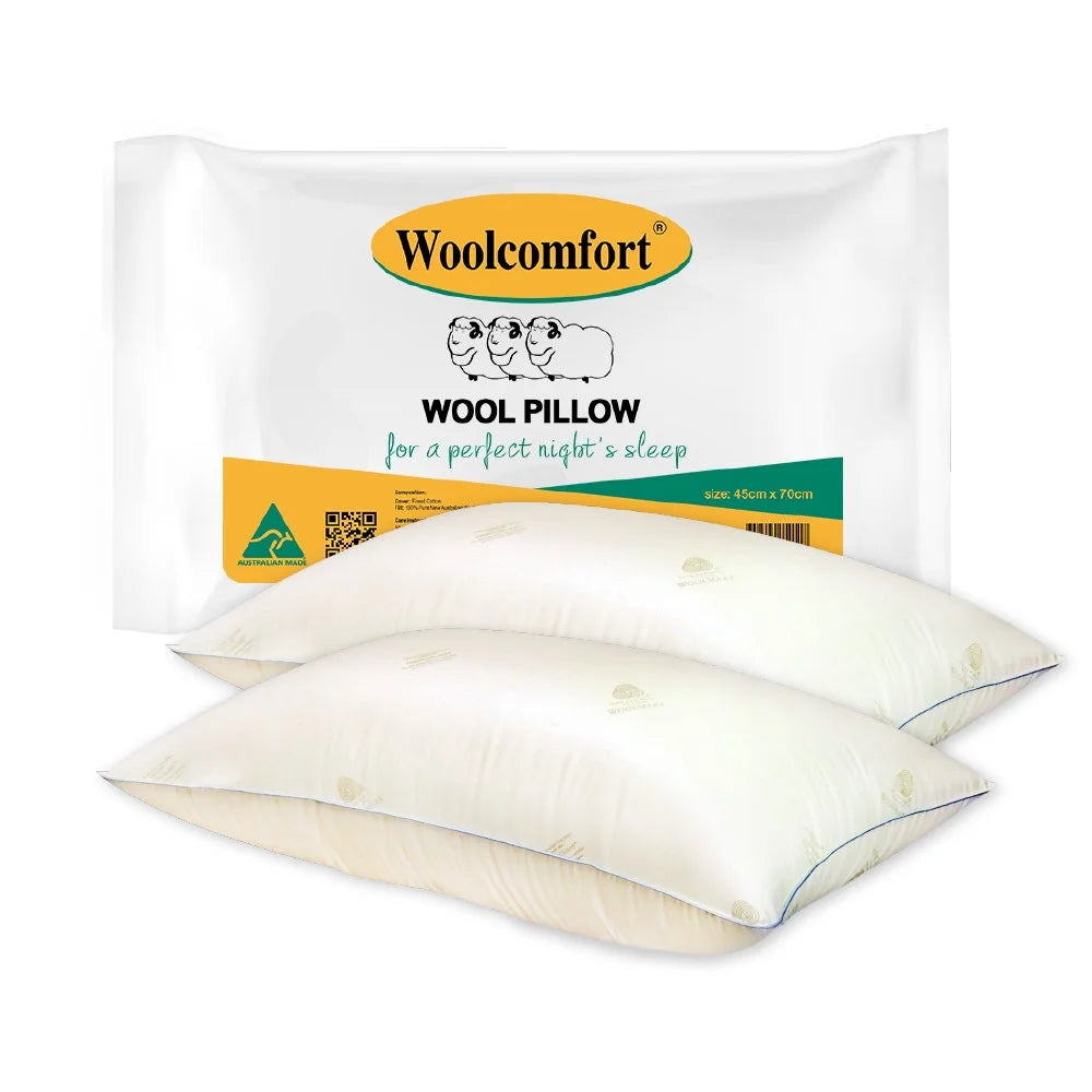 Woolcomfort Wool Pillows Australian Made Natural Health