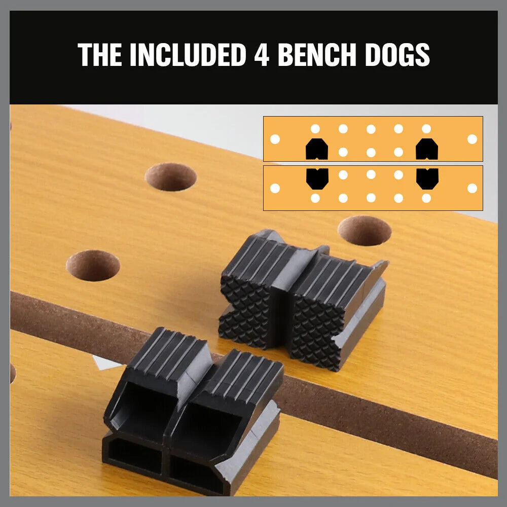 Work Bench Foldable Sawhorse Garage Trestle Wood Cutting