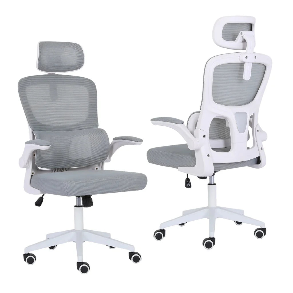 Work Office Chair - Lumber Support Flip-up Armrest